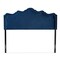 Baxton Studio Nadeen Royal Blue Velvet Upholstered Queen Size Headboard 156-9345 - alternate 5